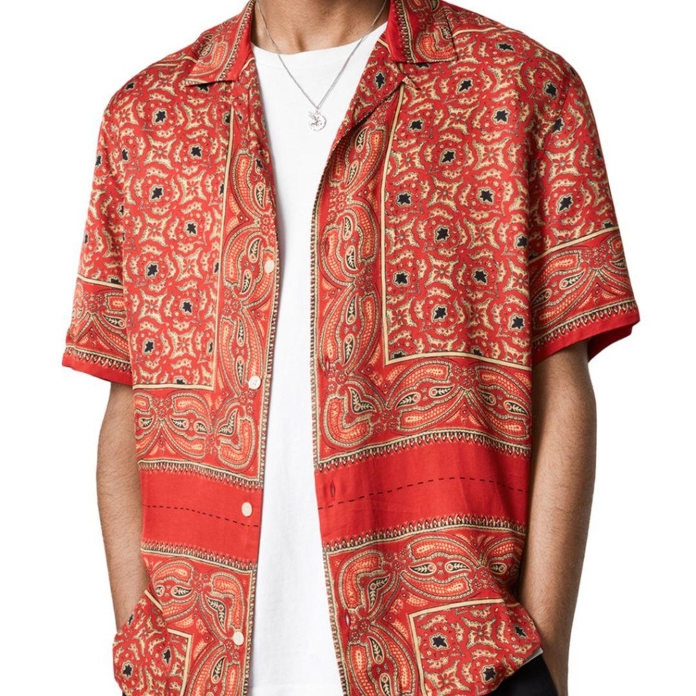 Allsaints Sinaloa SS Shirt - Size Large
